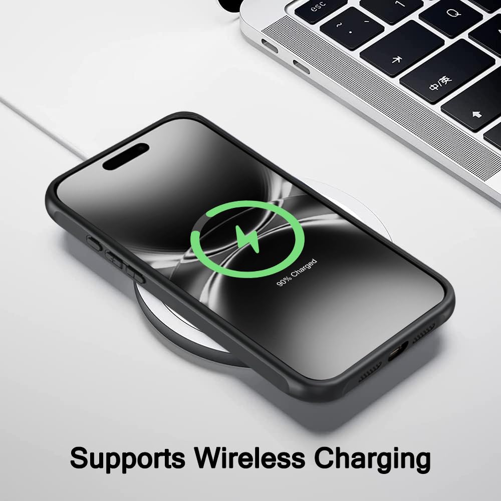 TheGiftKart for iPhone 17 Pro Max Case, Matte Frosted Hard Back Cover Compatible with MagSafe, Hybrid Shockproof iPhone 17 Pro Max Cover with Camera & Screen Protection (PC & TPU, Translucent Black) — Amazon image 7