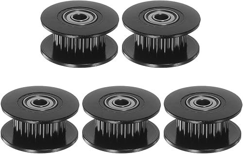 Miniatura 7 de HARFINGTON 5pcs 2GT Polea tensora 20 dientes 0.197 in diámetro 0.709 in diámetro correa dentada de aluminio para 0.236 in ancho cinturón 3D