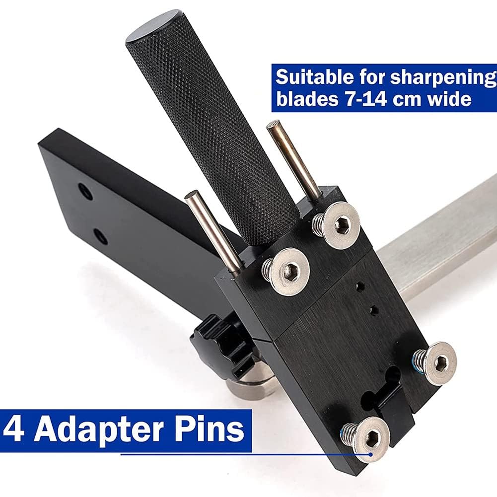 Affilacoltelli Lama Larga per Tagliaerba 7-14cm Regolabile con Cuscinetti Telaio per Tagliaerba Affila Lame per Tagliaerba Affilacoltelli per Tagliaerba, per Lama per Tagliaerba, Ascia, Accetta