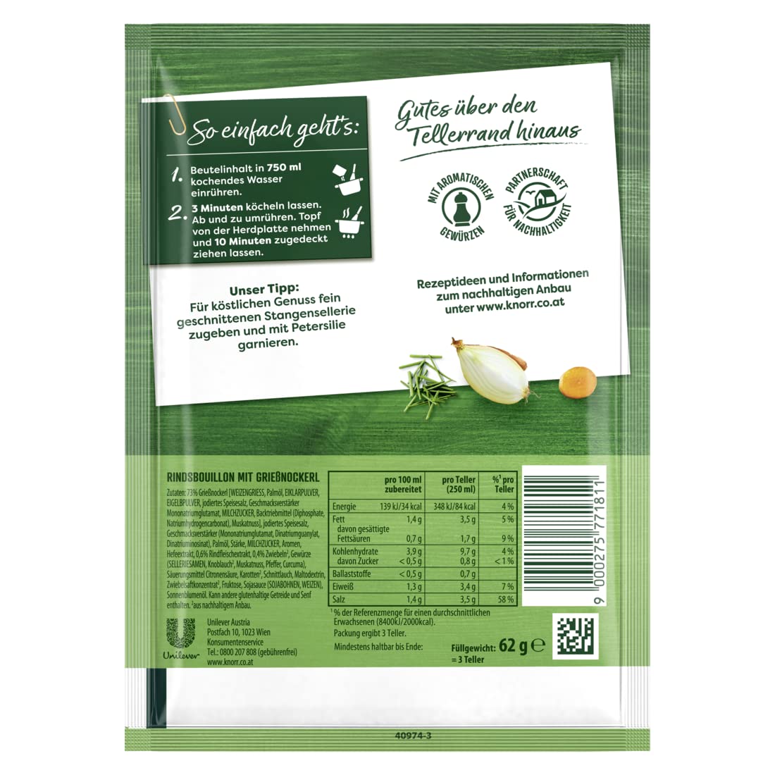Knorr Kaiserteller Griessnockerlsuppe, 14x62g