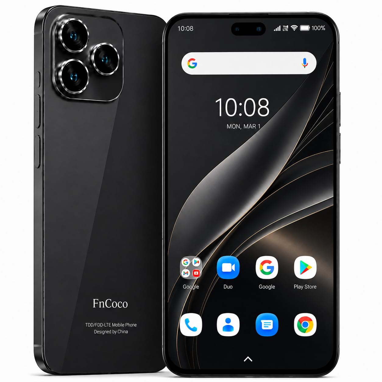 A16 Pro Max Unlocked Android Phones, Black