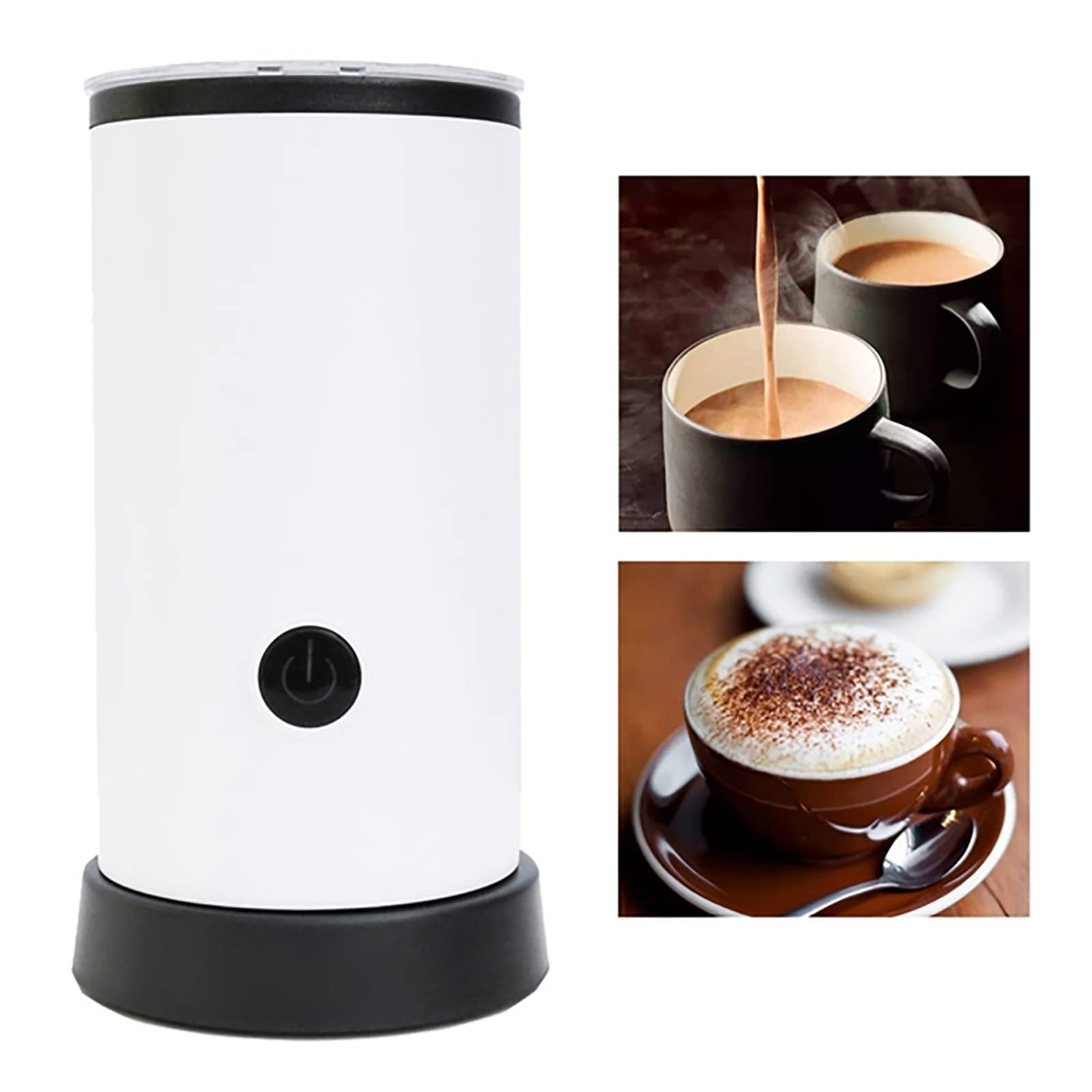 Automatyczny spieniacz do mleka elektryczny parowiec do mleka elektryczny podgrzewacz mleka spieniacz do kawy pojemnik miękka pianka ekspres do cappuccino elektryczny spieniacz do kawy