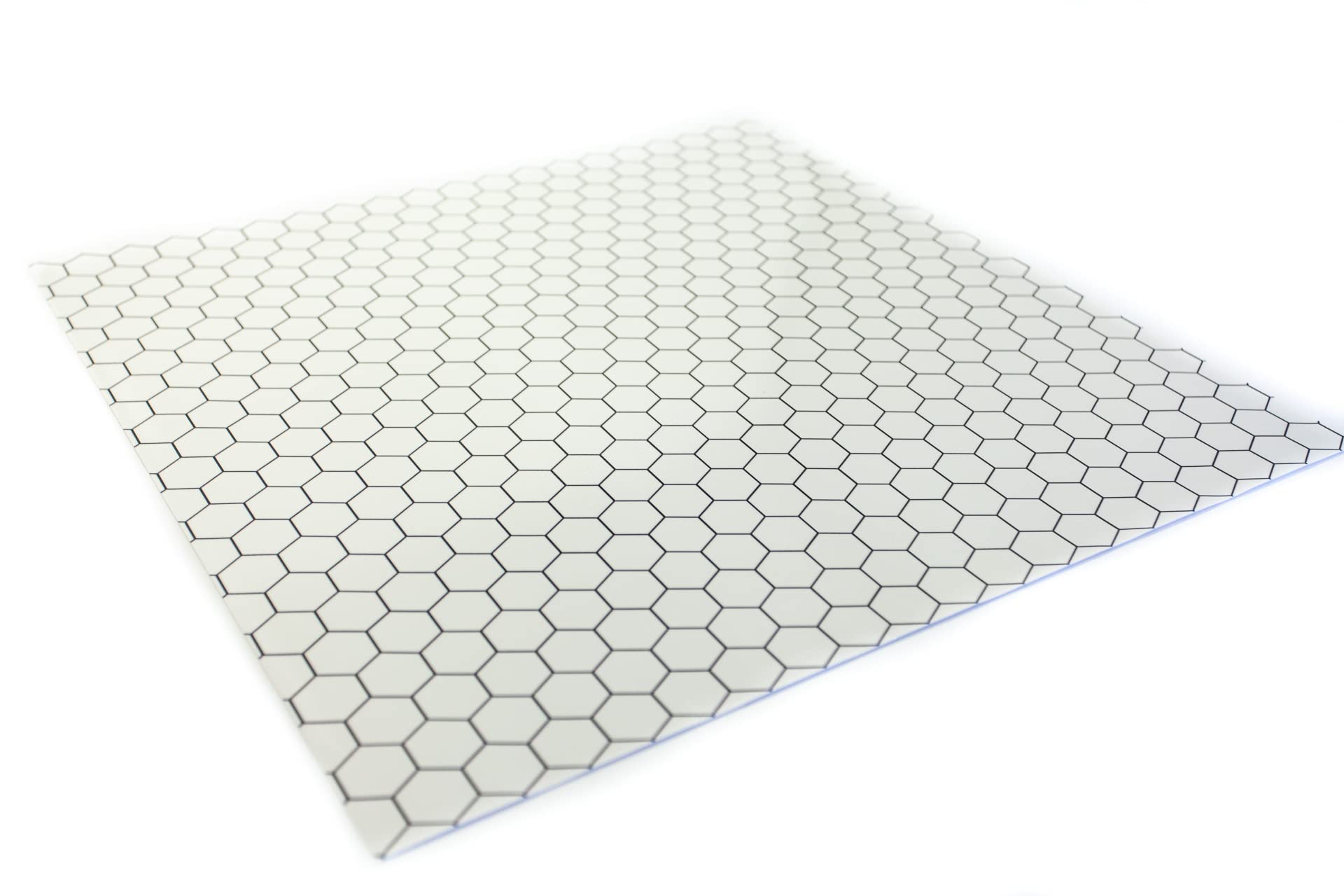 Dry-Erase RPG mat 80x80cm with hex Grid - Dry Wipe battlemat for Role Playing Games, Dungeons and Dragons (D&D), Pathfinder - White