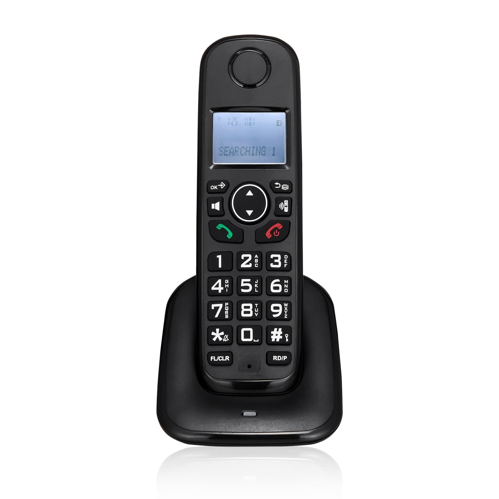 Segreteria Telefonica Cordless Compatta con ID Chiamante E Display Ad Alto Contrasto Lunga Autonomia in Standby 180 Ore per La Casa