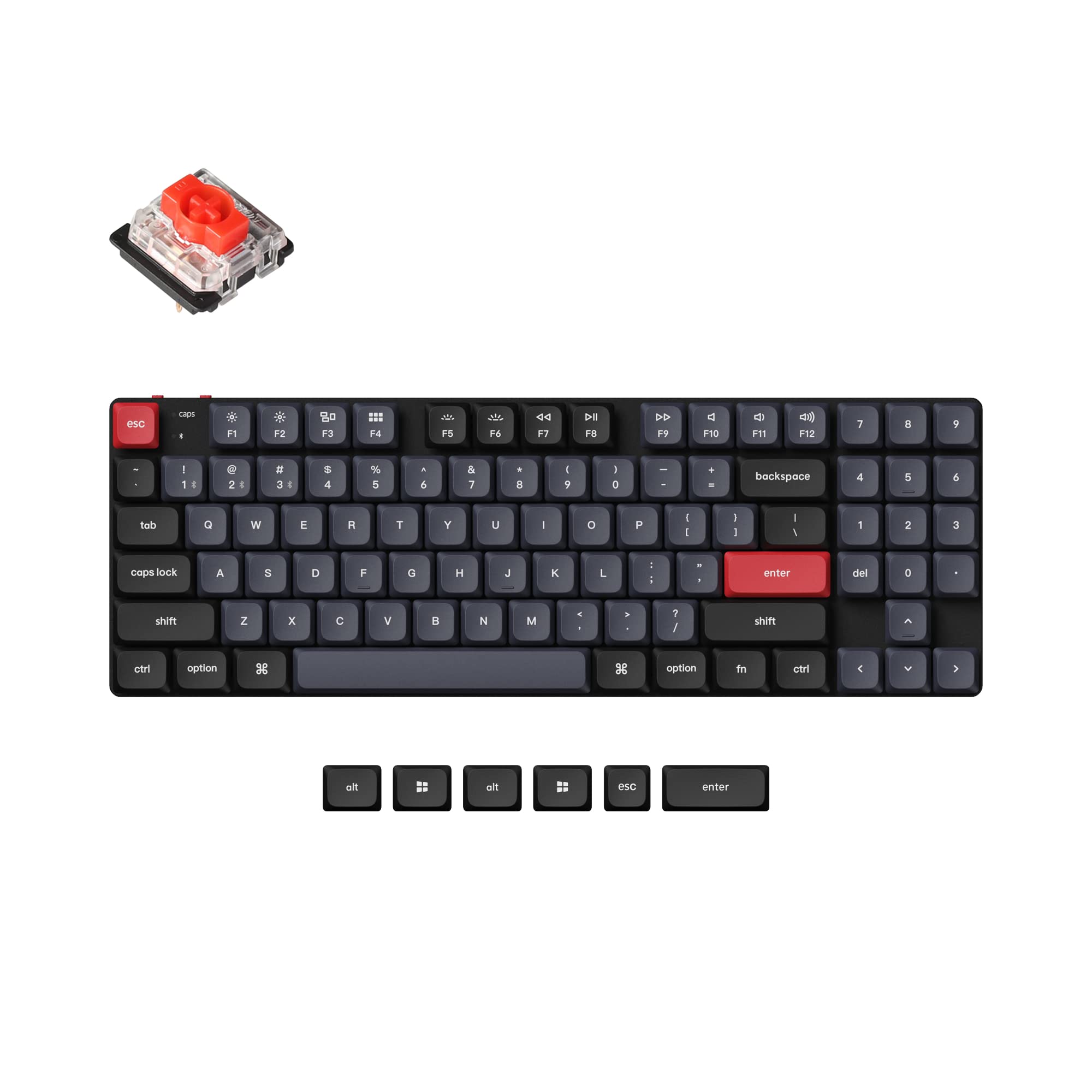 keychron k13 max とロープロsilent switch Amazon.com: Keychron K13 Max QMK/VIA Wireless Mechanical Keyboard