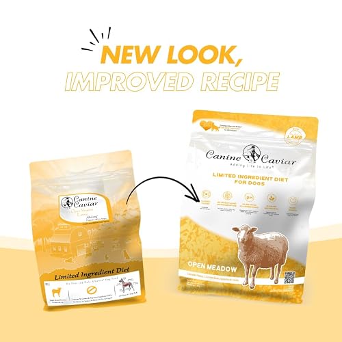 Canine Caviar - Open Meadow: Lamb & Pearl Millet Alkaline Dry Dog Food, Limited Ingredients, Gluten-Free, Based on Science & Research, Veterinary Alternative Diet (4.4 Pound Bag)