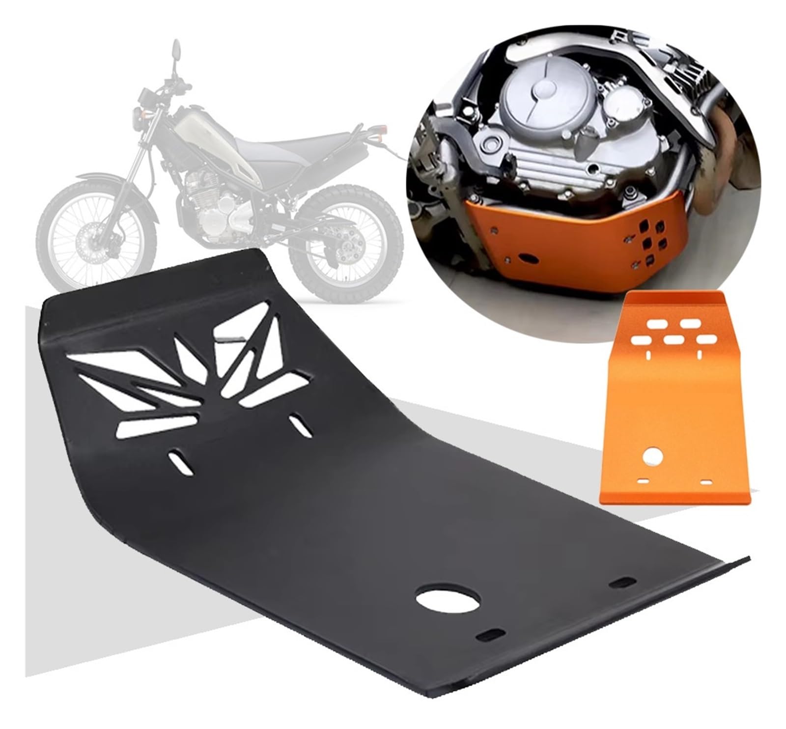 Paracoppa motore moto Per Tricker XG250 XG 250 Serow XT250 Copertura Di Protezione Del Motore Telaio Piastra Paramotore Pancia Accessori