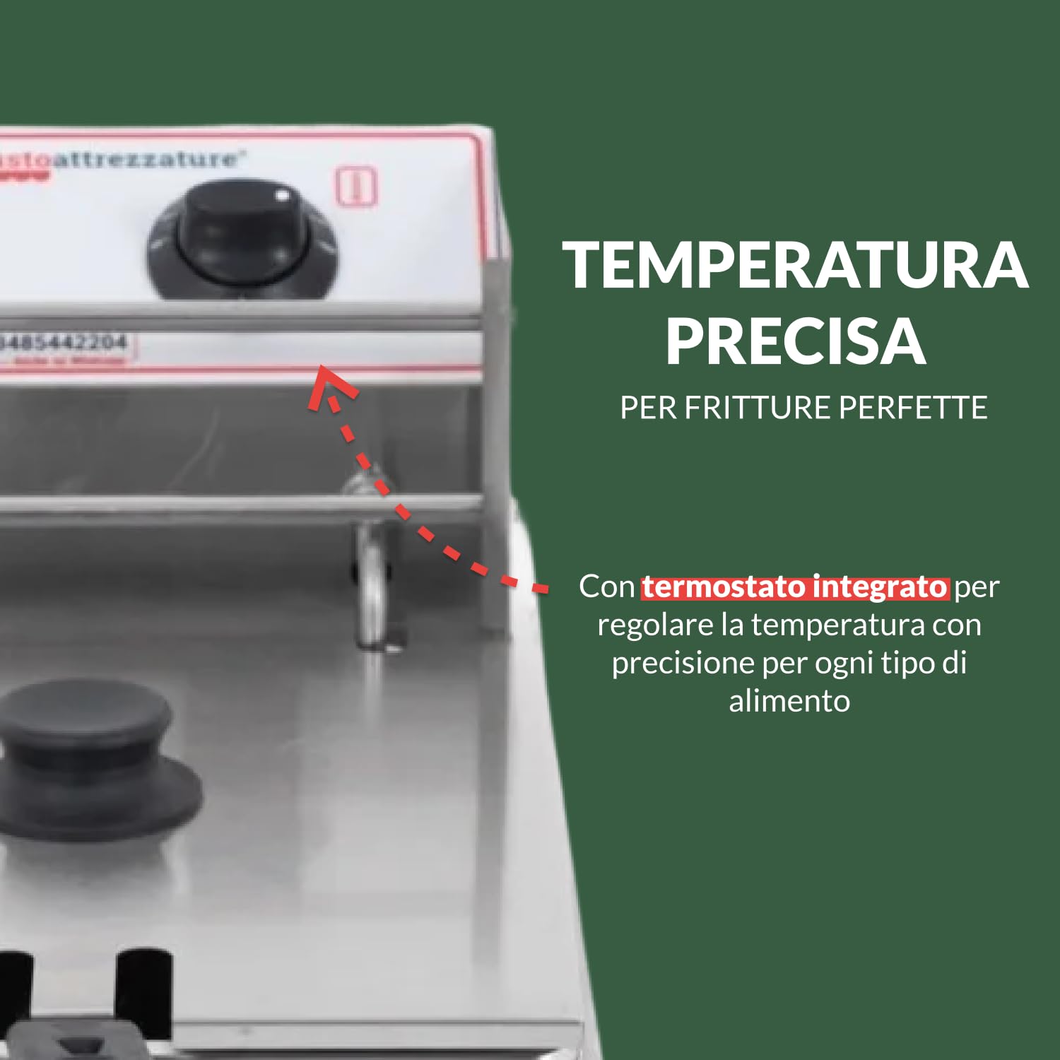 Ristoattrezzature Friggitrice Elettrica Doppia Vasca, Professionale in Acciaio Inox - 6+6 Litri, Capacità Olio 4+4 Litri