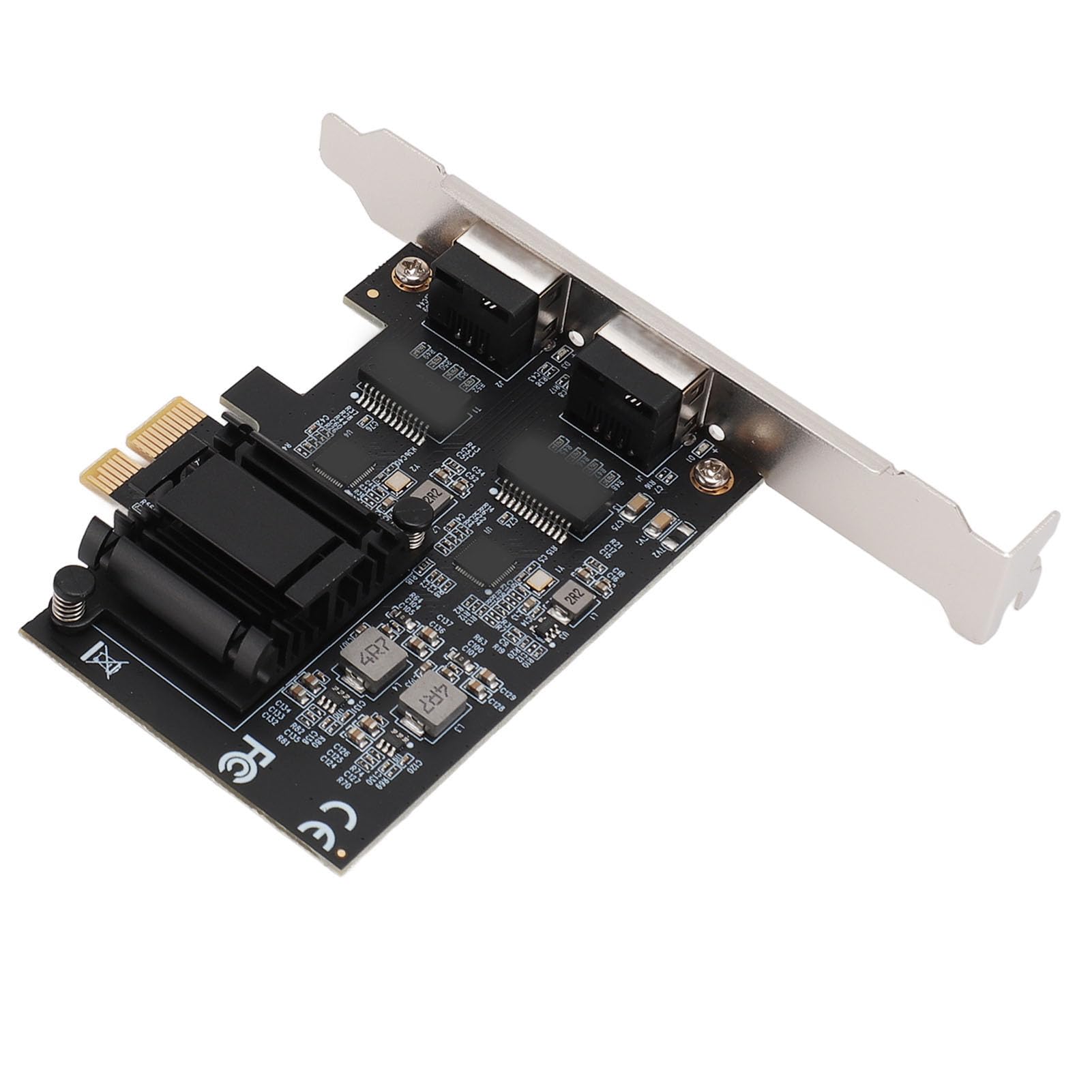 Aramox Karta Sieciowa PCIe, 2,5Gbase-T Rtl8125b Dual Port RJ45