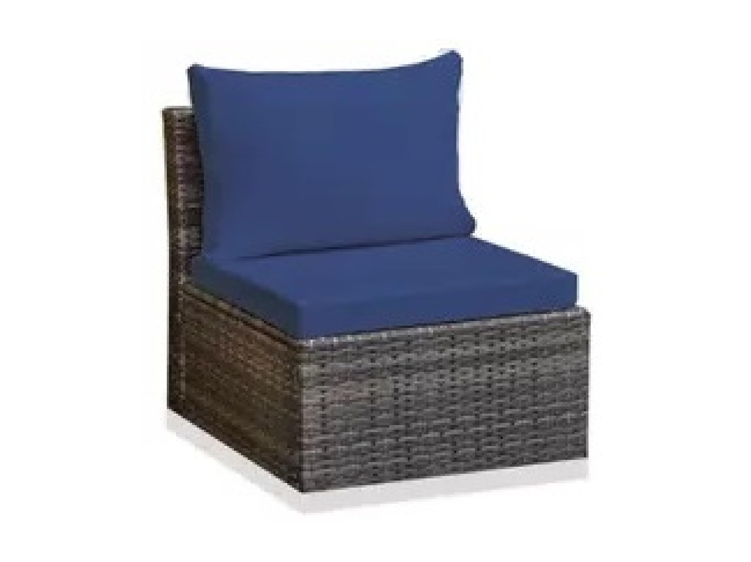 Water Resistant Fabric Sofa Cushion Seat Pads, Replacement for Rattan Furniture (Navy Blue, Back Cushion Only (56 x 45cm))
