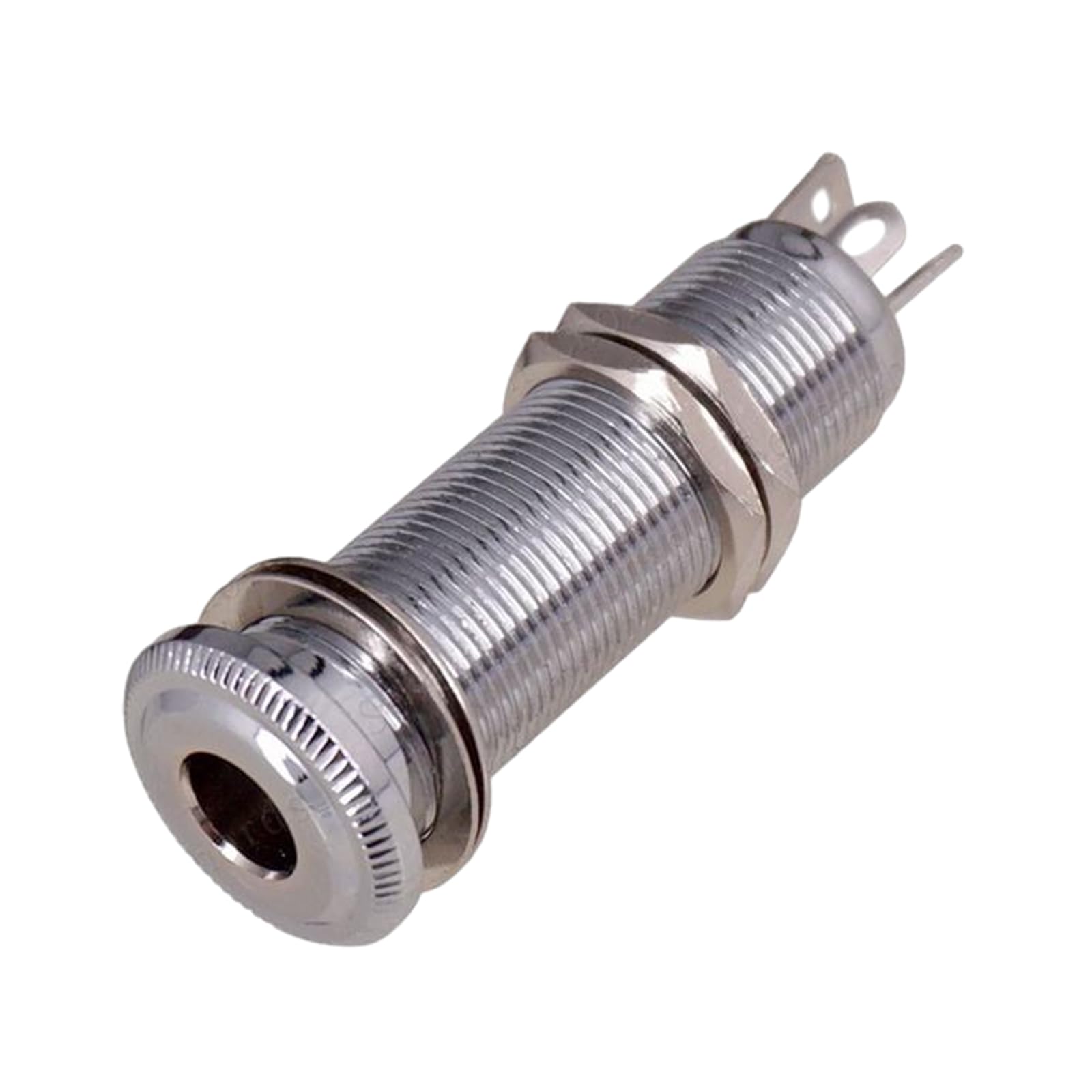 Jack Stereo Da 6,35mm Per Chitarra E Basso - 4 Pin Per Collegamento Mono/Stereo - Cilindro In Rame Argentato - Foto 5