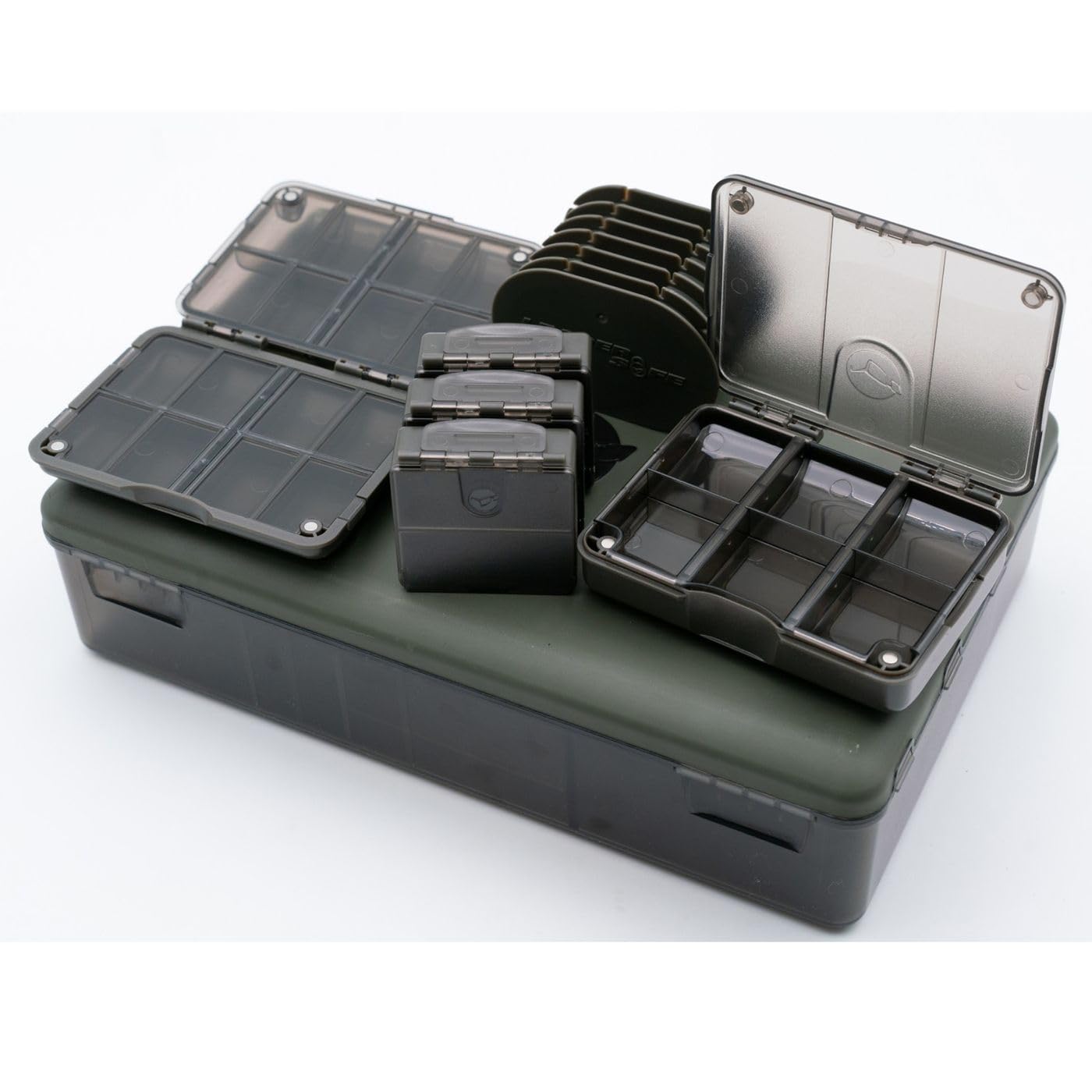 Korda Scatola per attrezzatura da pesca, collezione grande, 35,5 cm x 24 cm x 7,5 cm