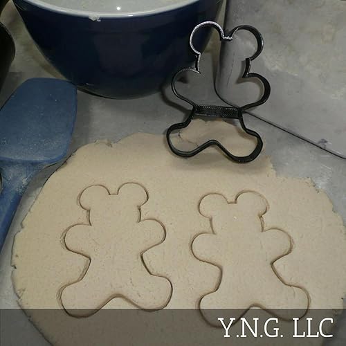 Miniatura 2 de YNGLLC Cortador de galletas mágico de ratón y pan de jengibre temático, fabricado en Estados Unidos, negro, 1 pieza