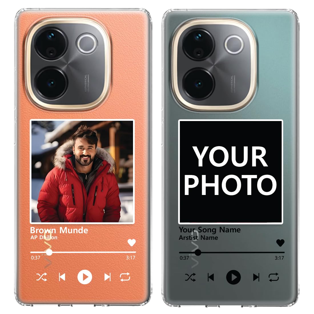Fashionury Personalized Picture with Favorite Song Custom Case for iQOO Z9s Pro 5G / Vivo T3 Pro 5G Transparent Soft Protective Picture Photo Cover Clear for Girls Boys for iQOO Z9s Pro/Vivo T3 Pro (B0DFWDWFFS) Amazon Price History, Amazon Price Tracker