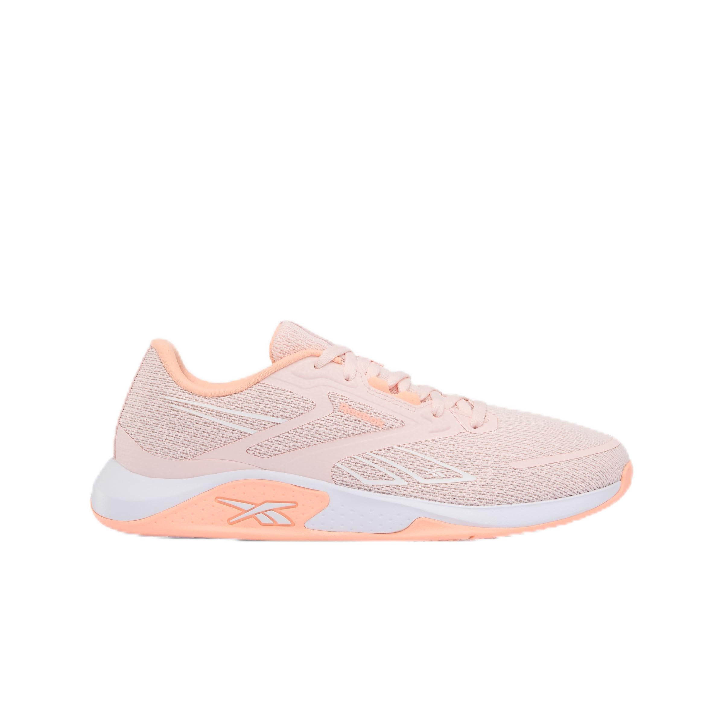 Reebok Women's Nanoflex TR 3 Trainers, Pure Pink/Future Peach/FTWR White, 41 EU