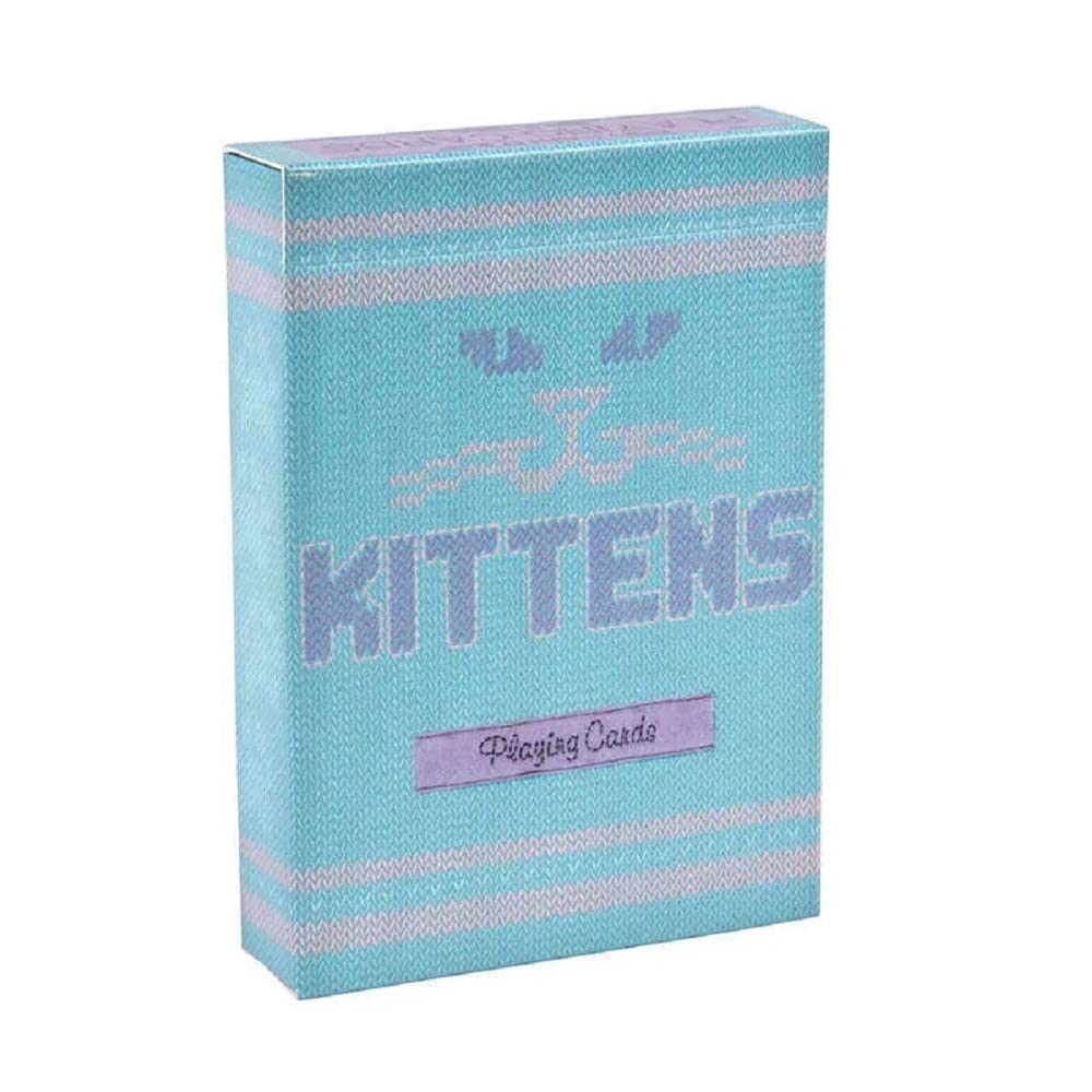 MilesMagic Ellusionist Kittens Blue Playing Cards Limited Edition Poker Collectible Luxury Deck