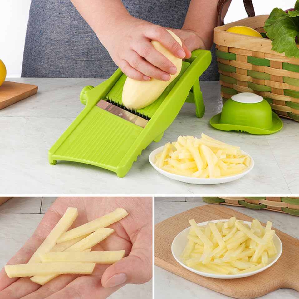Rallador y Cortador Manual de Verduras Mipcase Verde miniatura 5