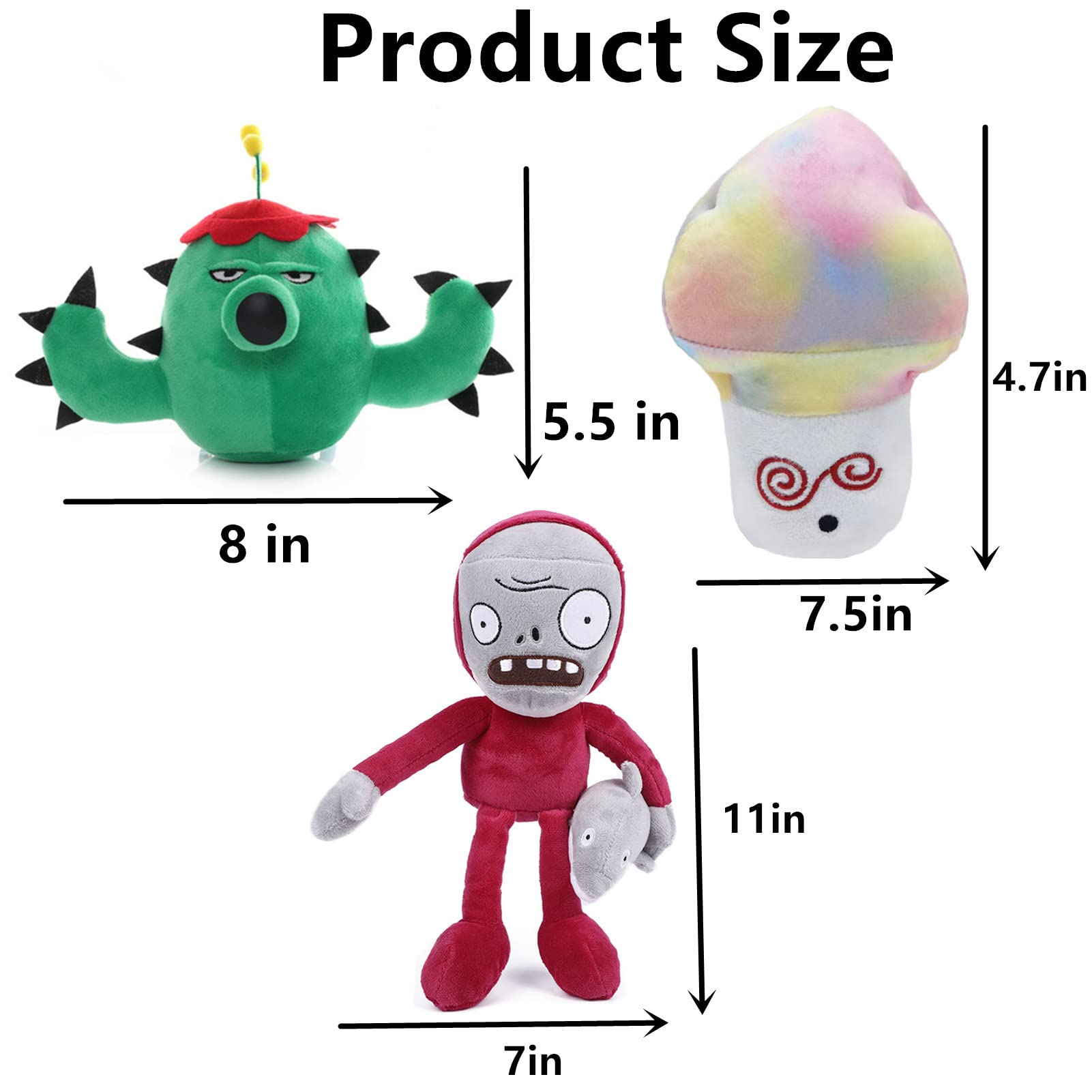 Amazon.co.jp: 10個 植物 VS ゾンビ ぬいぐるみ 植物 ゾンビセット
