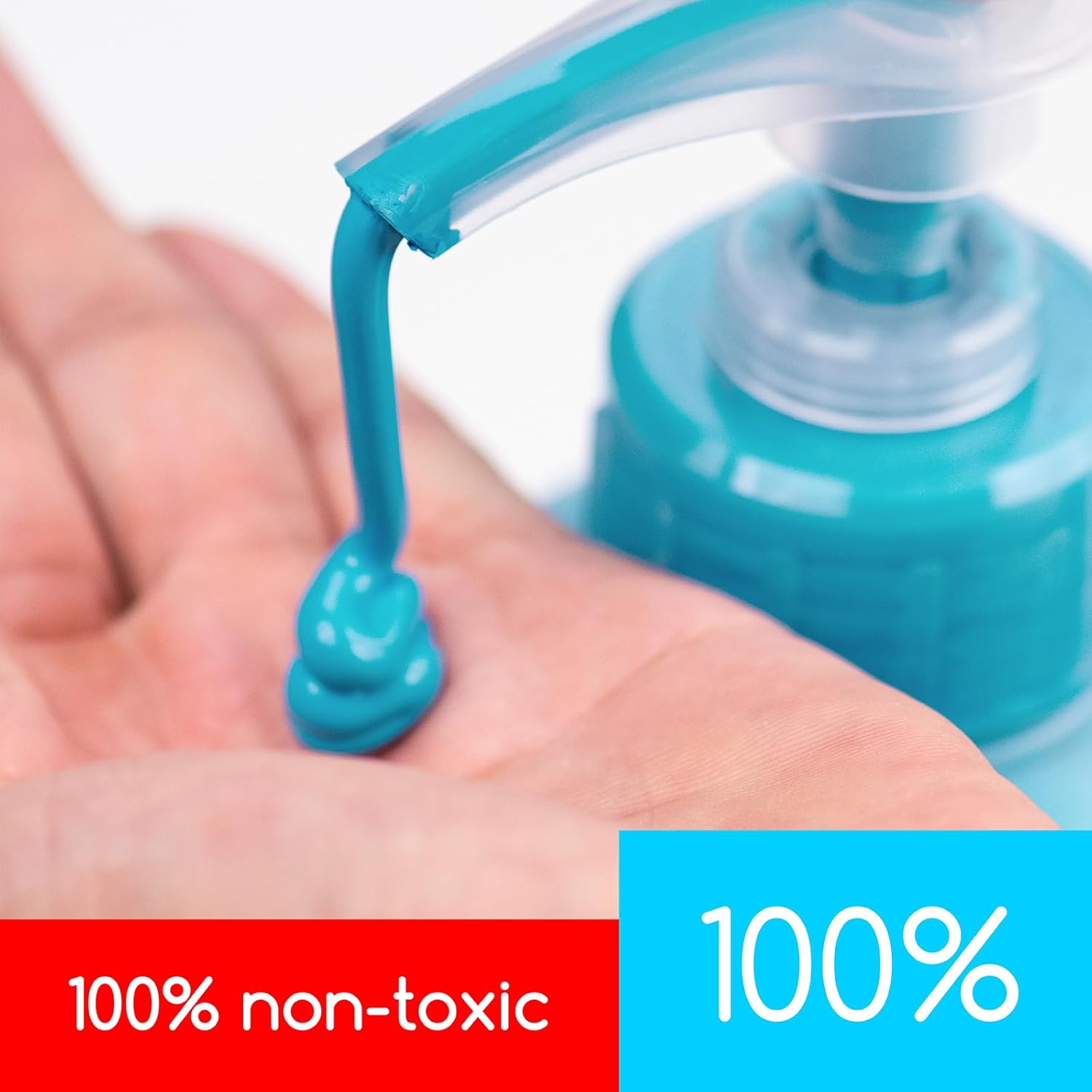 MEEDEN Turquoise Blue Acrylic Paint: 1 L /33.8 oz Satin Liquid Paint with Pump Lid - Soft Body Art Paints for Canvas, Studio, School, Wall & Poured Paintings
