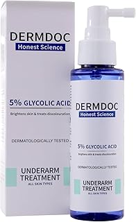 DERMDOC by Purplle 5% Glycolic Acid Underarm Brightening Spray Treatment (100 ml) | Exfoliating &amp; Brightening | Multi-Purp...