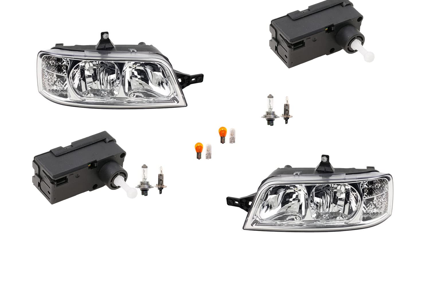 Fari adatti per Fiat Ducato 244 04/02- Leuch. Sinistra Destra + Servomotore