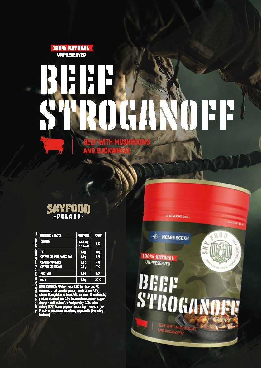 Skyfood Beef Strogonow Self-Heating Dish