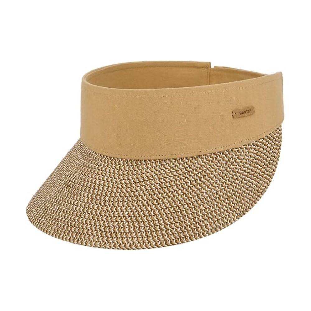 Barts Women's Cream/Brown Vesder Raffia Sun Visor Baseball Cap - Size: One Size
