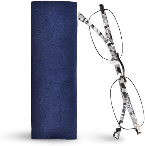 OPTOFENDY Anteojos de lectura sin montura para mujer, lectores para mujeres con bisagras de resorte, bordes tintados, anteojos de lectura con luz
