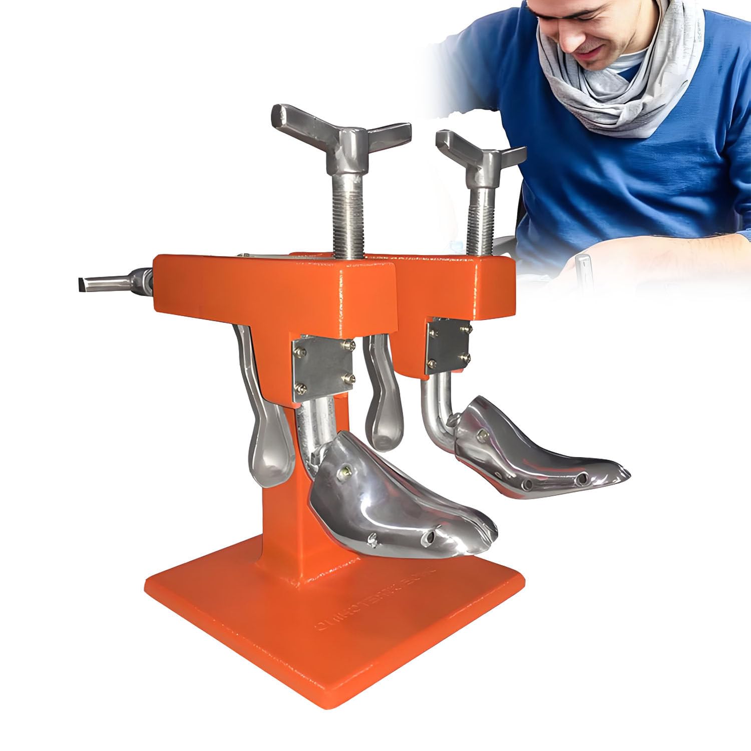 AiODiO Shoe Stretcher Machine ，Portable Manual Shoe Stretcher,Adjustable Length and Width for Leather Shoes, Shoe Repair Tool for Men and Women，Durable and Easy to -Operate 2Heads