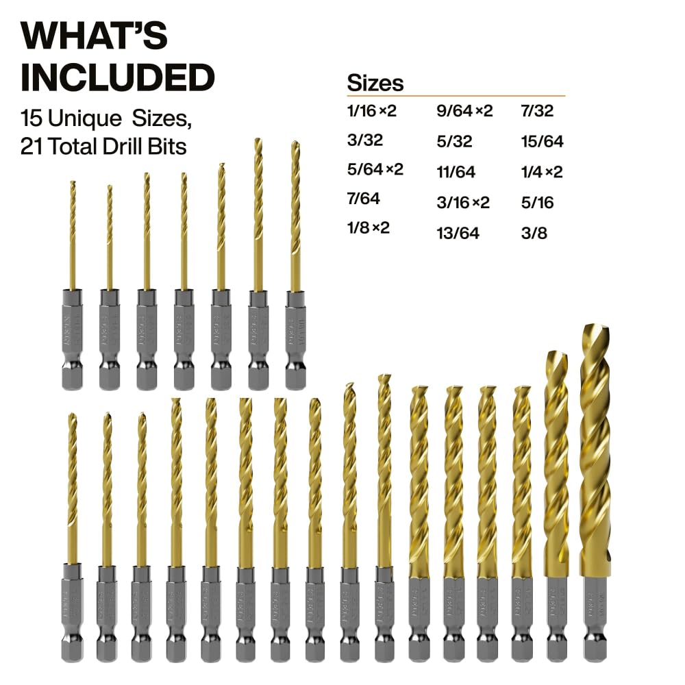 Klein Tools 21-Piece Titanium Drill Bit Set -2