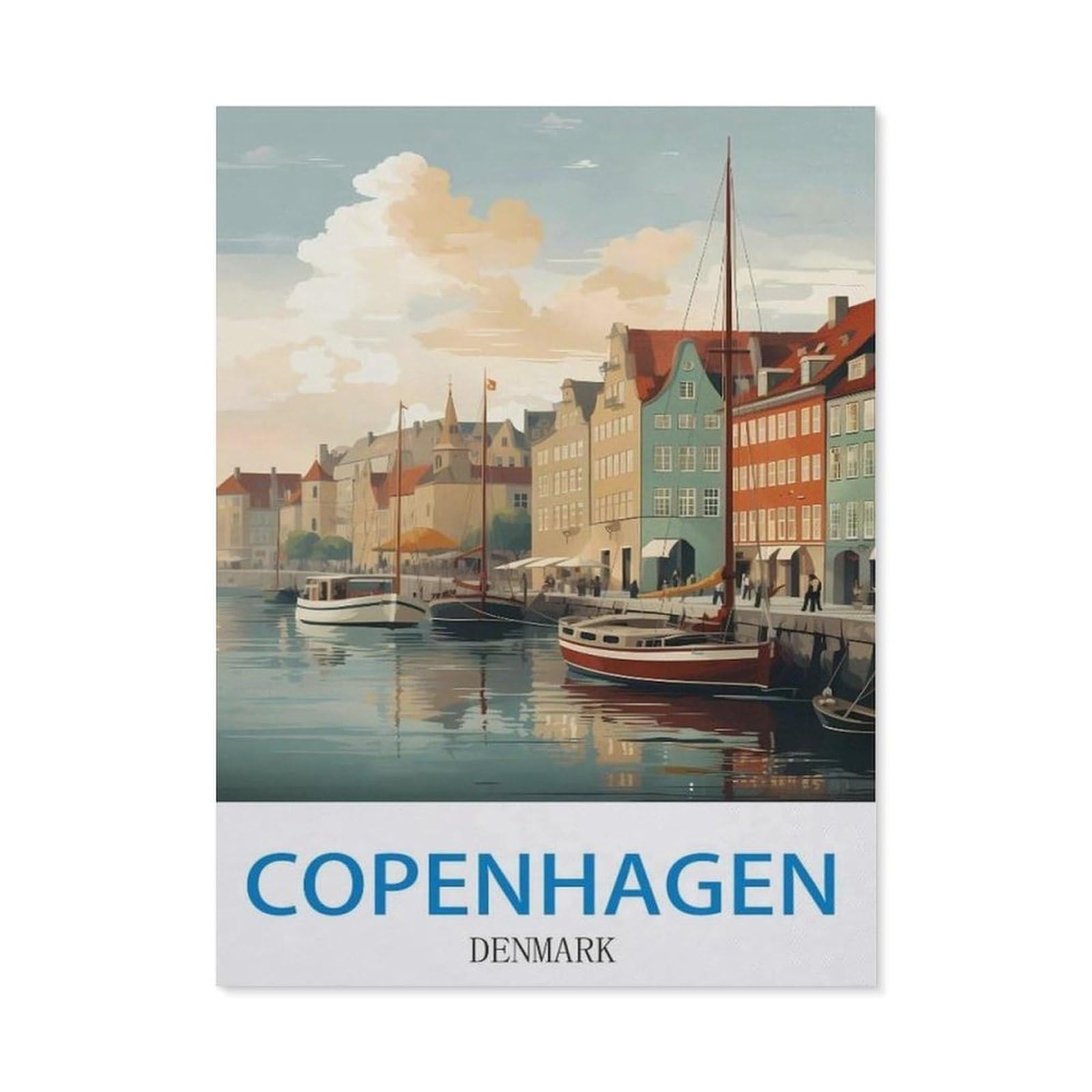 BEAYODKP 5D Diamond Painting Kits，Copenhagen Denmark（50x60cm）