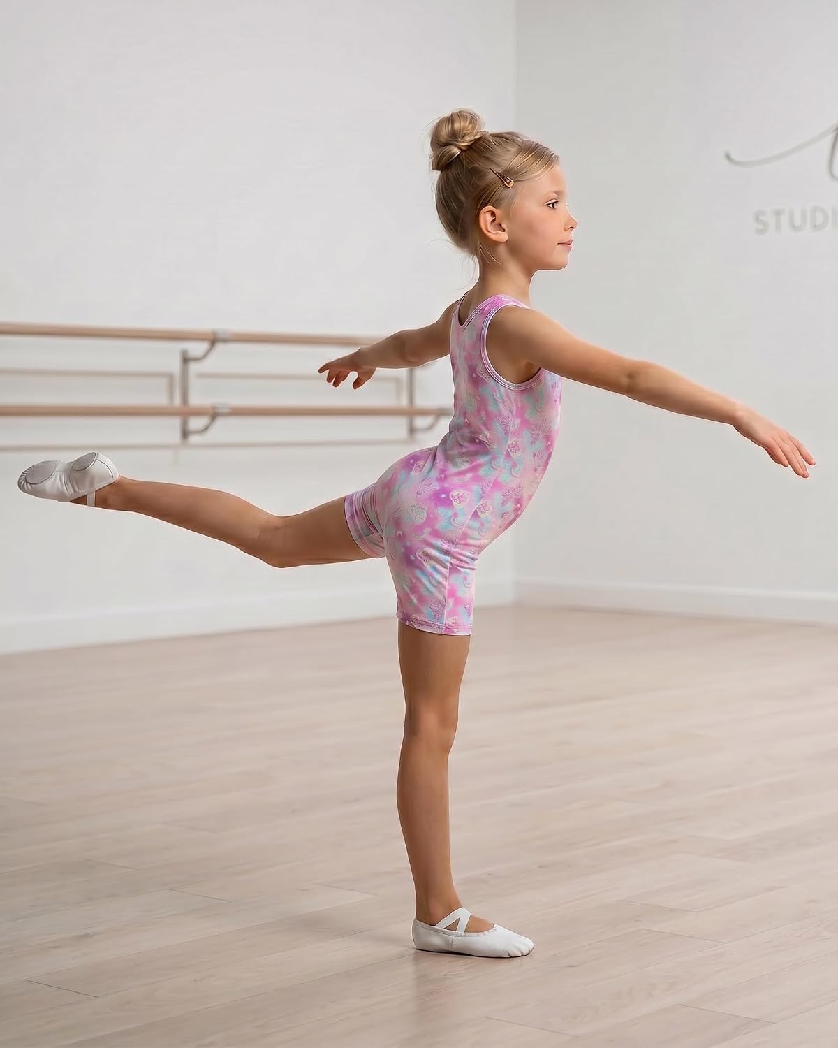 Stelle Gymnastics Leotards for Girls Sleeveless Biketard Dance Leotard Tumbling Outfits