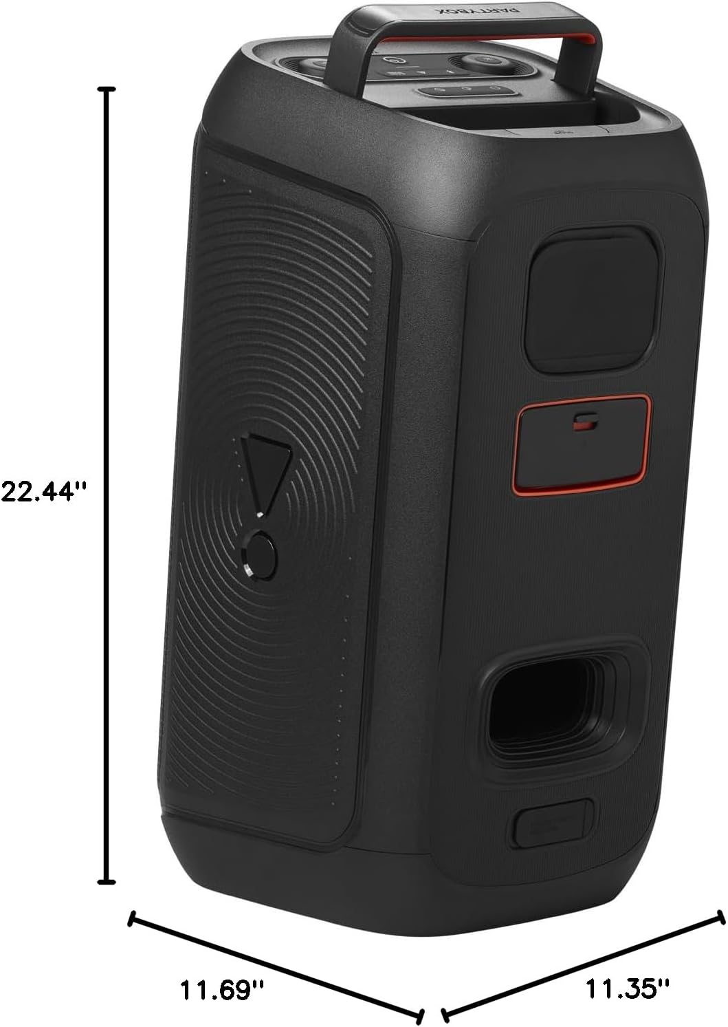 JBL PartyBox Club 120 Portable Party Speaker with Wireless Two Microphone System (Black) - Image 10