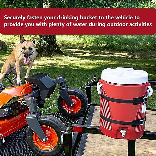 LCGP 5 Gallon Water Cooler Holder Rack for Open Landscape Trailers, Trucks, Tractors, Utvs with Beds and Some Lawn Mowers - Thumbnail 2