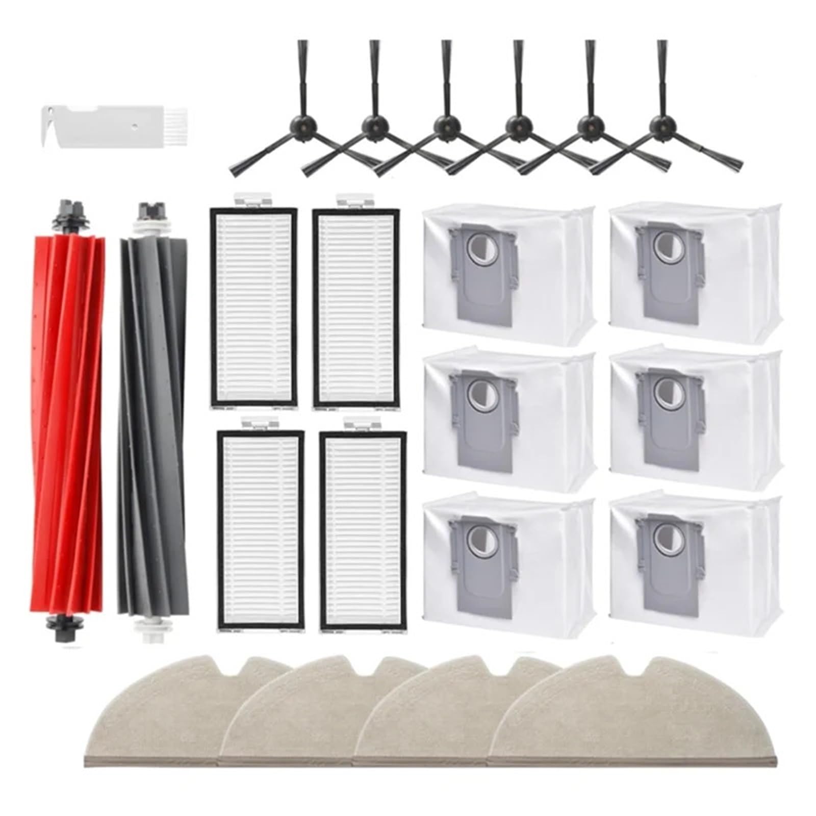 Pack de 23 filtres aspirateur de rechange pour robot Roborock Q8 Max+ et Q5 Pro