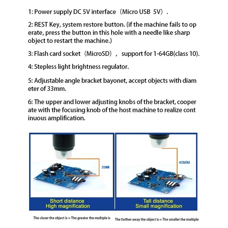 Microscope pour souder G1000 à écran LCD sur établi électronique de précision - 4
