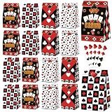 20 Stück Casino-Geschenktüten – Geschenktüten im Spielkarten mit Poker-Aufklebern, Las Vegas Casino-Geschenkpapiertüten, Poker-Geburtstags-Süßigkeitentüten für Kartenspielabende und Partydekorationen