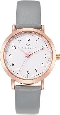 Mini Easy Change Band Numbers Watch - Interchangeable Genuine Leather Strap - Read Petite Small Size Analog Nurse Watch with Second Hand for Women, Men, Nurses, Teachers
