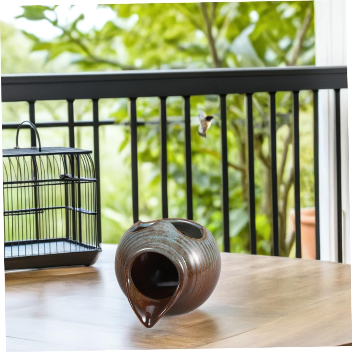 PRETYZOOM Ceramic Fountain Pot for Indoor Outdoor Use Water Feature for Fish Tanks Garden Decor and Patio Relaxation Artistry with Gentle Water Flow
