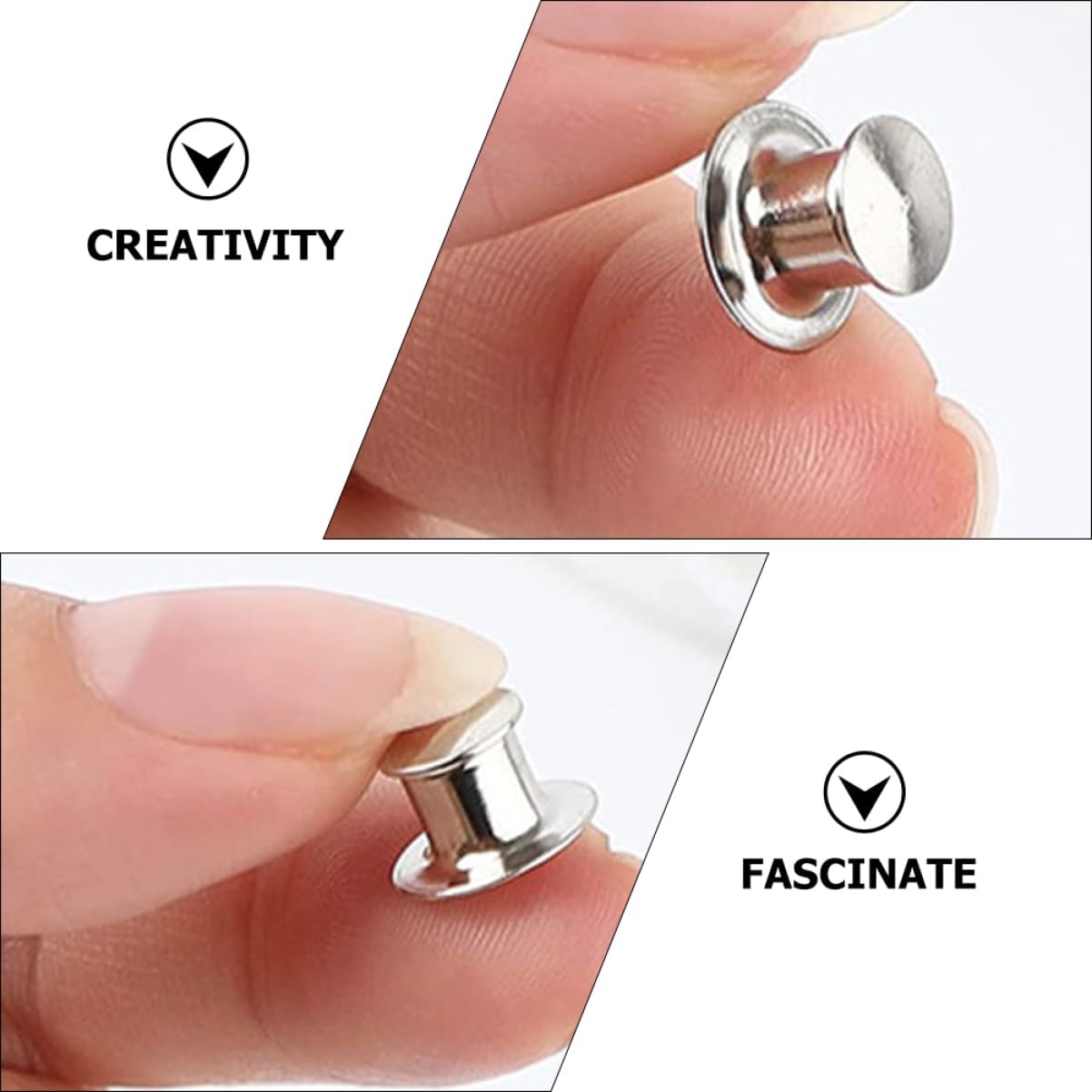 Metal Pin Backs for Tie Pins and Tack, 84 Units Container