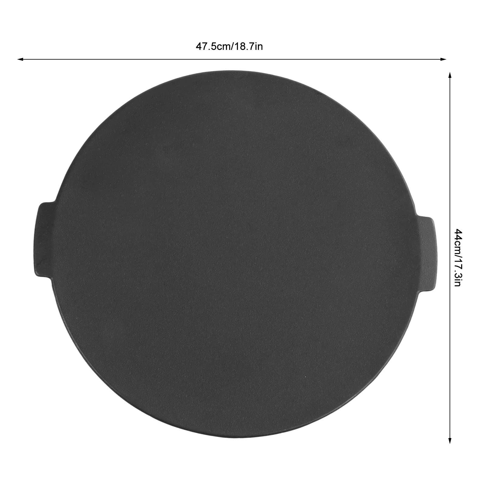 Patelnia Grillowa BBQ Nieprzywierająca, Trwała z żeliwa 47,5 X 44