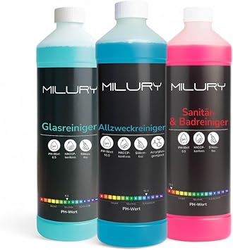 Power Trio - Strong Cleaning Set for Household and Commercial Use - Three Highly Effective Cleaners in Set