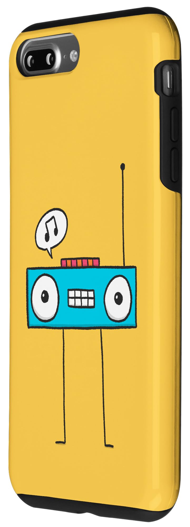 iPhone 7 Plus/8 Plus Happy Boombox Buddy Illustrated Case - Image 2