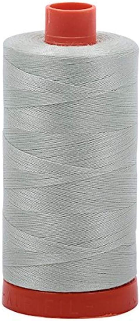 Aurifil Mako Cotton Thread Solid 50wt 1422yds Platinum