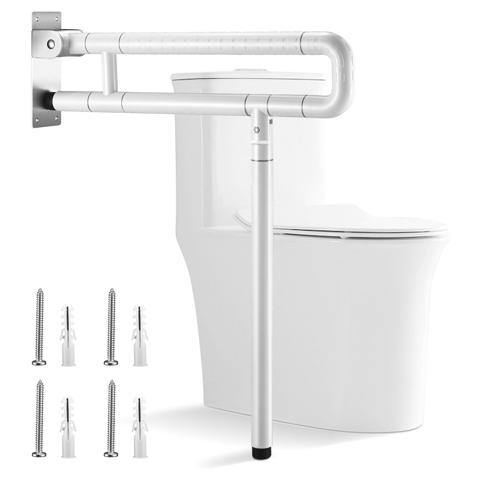 Asa De Seguridad para Baño De 60 Cm Agarrador Ducha Personas Mayores Agarraderas Baño Asidero Ducha Barra de Apoyo para Inodoro 300-350 Kg