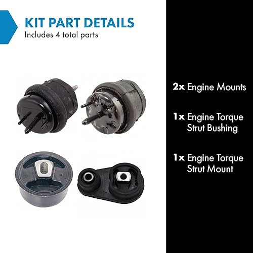 Vista 584 de TRQ Juego de montaje de motor compatible con Ford Bronco 1989-1992 F-150 F-250 F-350 1985-1997 Ranger 1994-1997 Mazda B2300