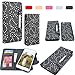 iPhone 6 Plus Case, iPhone 6S Plus Wallet, HESPLUS Bling Sparkle PU leather Flip Folio [Detachable] Wallet Cover Magnetic with Card Slot Holder for iPhone 6 Plus / iPhone 6S Plus 5.5 Inch - Black