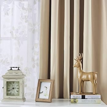 遮光カーテン ベージュ ２枚セット 巾-185cm ×丈-200cm１枚のサイズ 楽天市場】カーテン 4枚セット (遮光カーテン2枚+ミラーレース2
