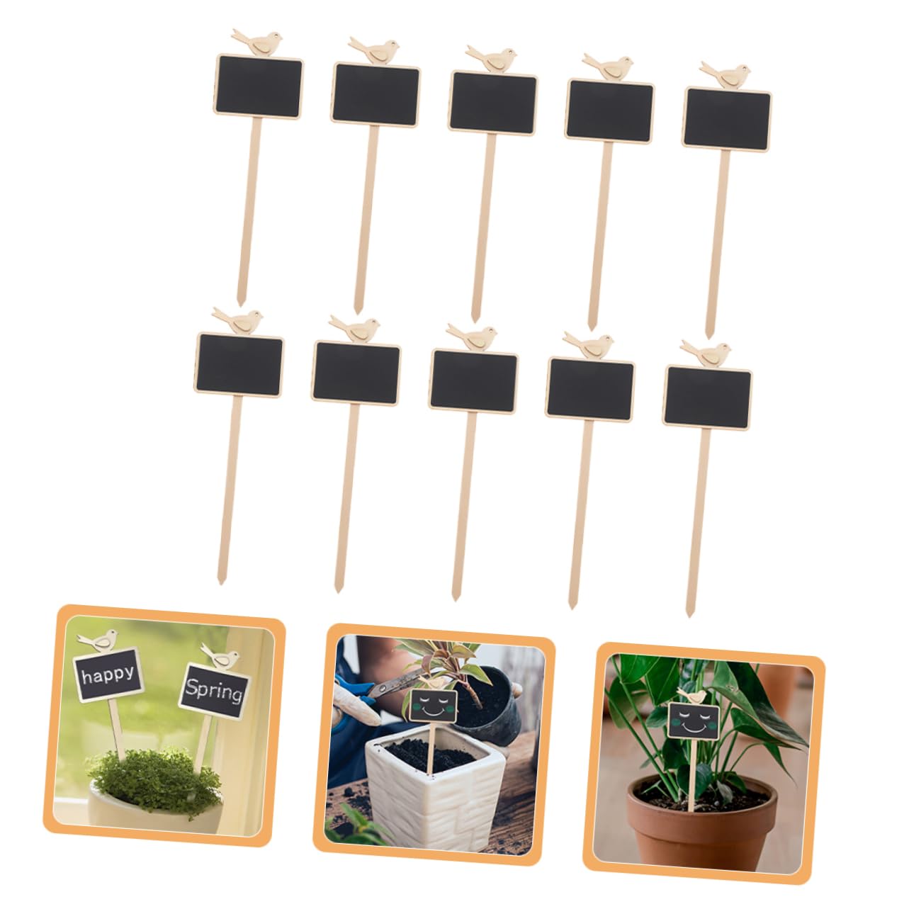 TOYANDONA 50pièces Étiquettes De Jardin Ardoise Lot De Marqueurs Pour Plantes Identifiez Facilement Vos Fleurs Et Légumes Accessoires De Jardinage Pratiques Et Panneaux Décoratifs Pour