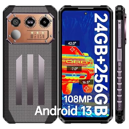 IIIF150 Raptor (2023) Smartphone robusto com câmera térmica, 24 GB + 256 GB/2TB, Android 13 Mobile, câmera de visão noturna de 108 MP+64 MP, 10.000 mAh (65 W), 6,8" FHD+/PTT/NFC
